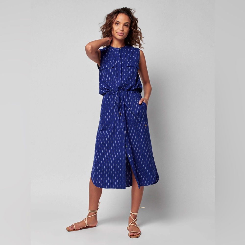 NWOT Faherty Ikat Midi Dress